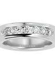 Verighetă din Aur 14k cu Bandă De Diamante Create în Laborator de 1.03 ct din 14k Aur Alb - Castelo.ro