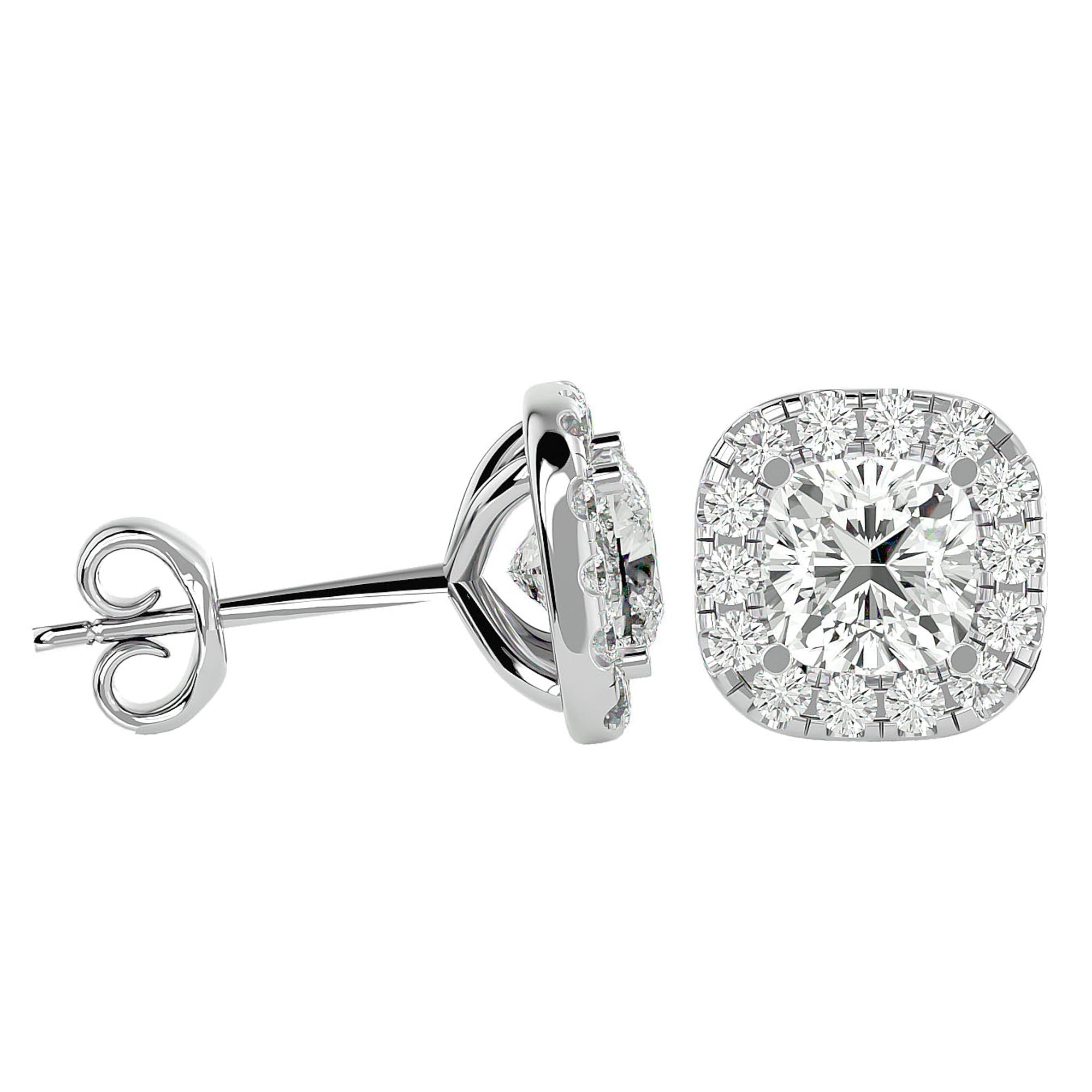 Cercei Stud Cu Diamante Create în Laborator de 2.06 ct din - Castelo.ro