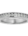 Inel Eternity Cu Moissanite de 0.49 ct din Platina - Castelo.ro