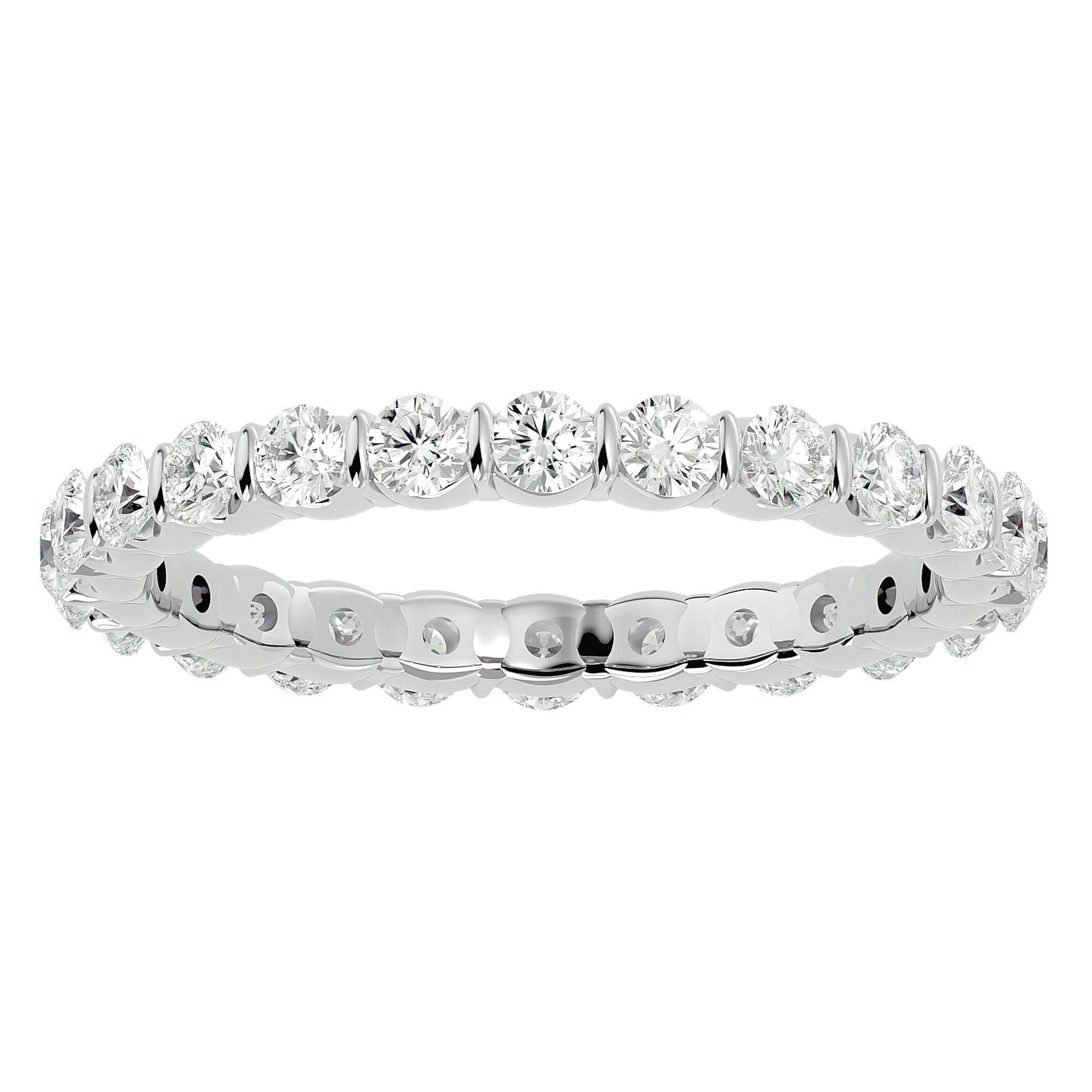 Inel Eternity din Aur 14k cu Diamante Create în Laborator de 1.09 ct din 14k Aur Alb - Castelo.ro