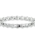 Inel Eternity din Aur 14k cu Diamante Create în Laborator de 1.09 ct din 14k Aur Alb - Castelo.ro