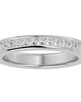 Verighetă din Aur 14k cu Moissanite Eternity de 0.55 ct din 14k Aur Alb - Castelo.ro