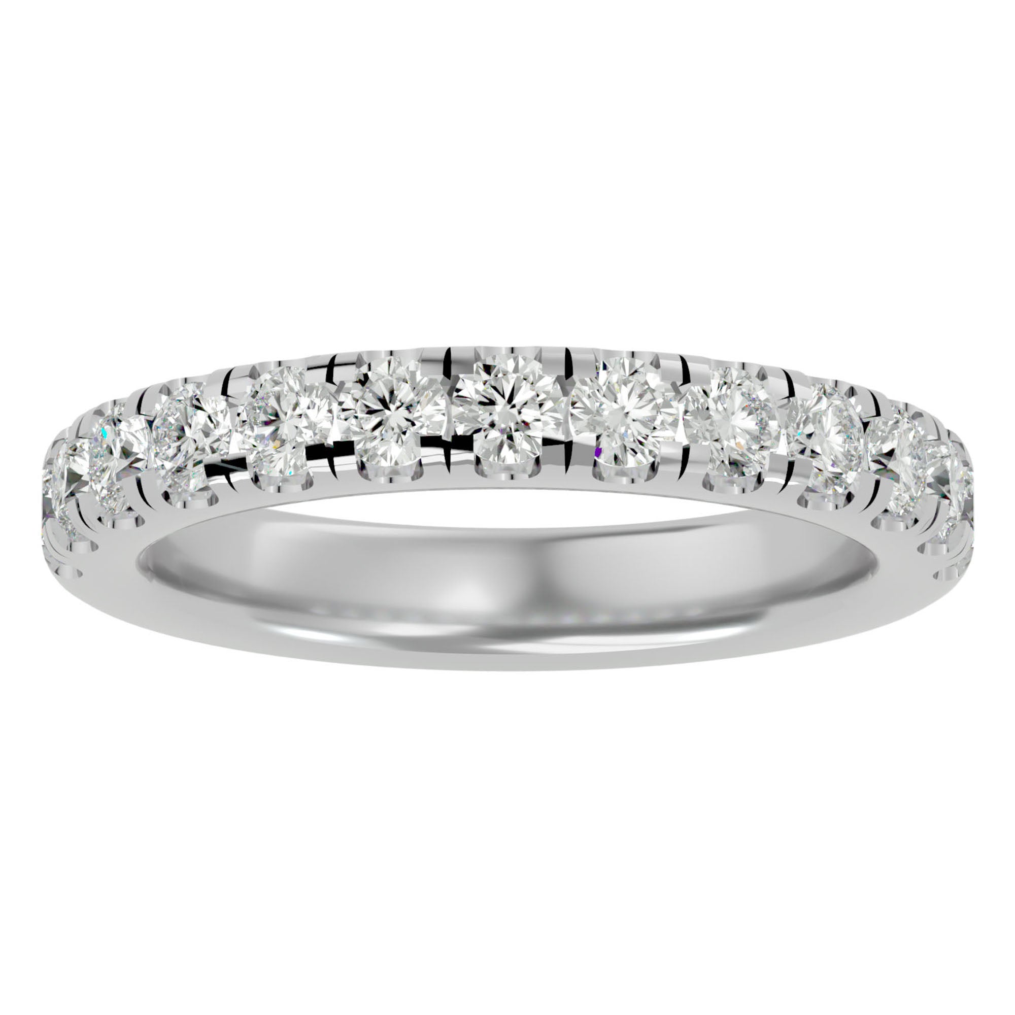 Verighetă din Aur 14k cu Diamante Create în Laborator Eternity de 0.96 ct din 14k Aur Alb - Castelo.ro