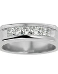 Verighetă Prestigiu din Aur 14k cu Diamante Create în Laborator de 1.24 ct din 14k Aur Alb - Castelo.ro