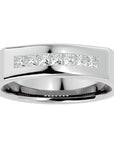 Verighetă Clasică din Aur 14k cu Diamante Create în Laborator de 0.50 ct din 14k Aur Alb - Castelo.ro