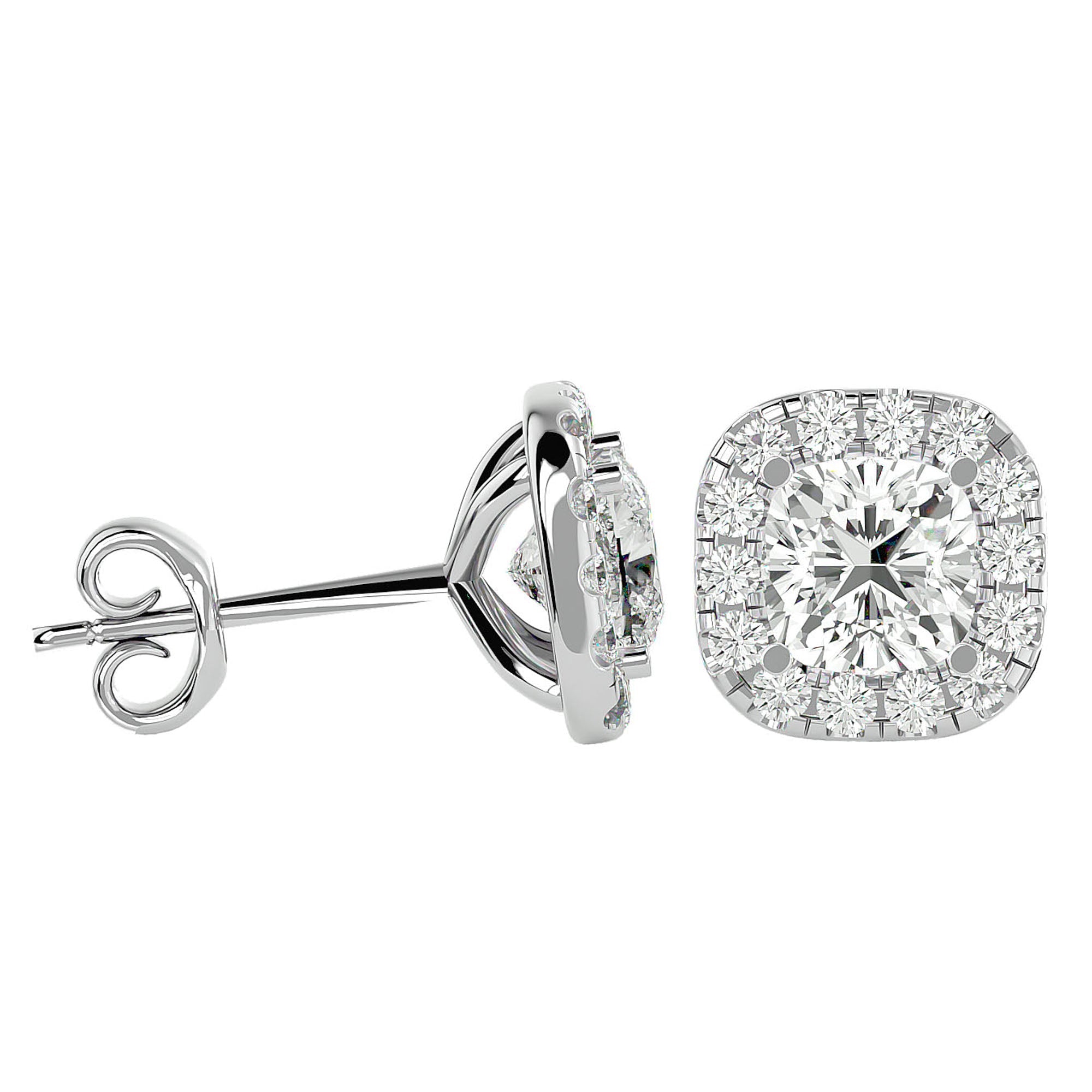 Cercei Stud Cu Moissanite de 2.06 ct din - Castelo.ro