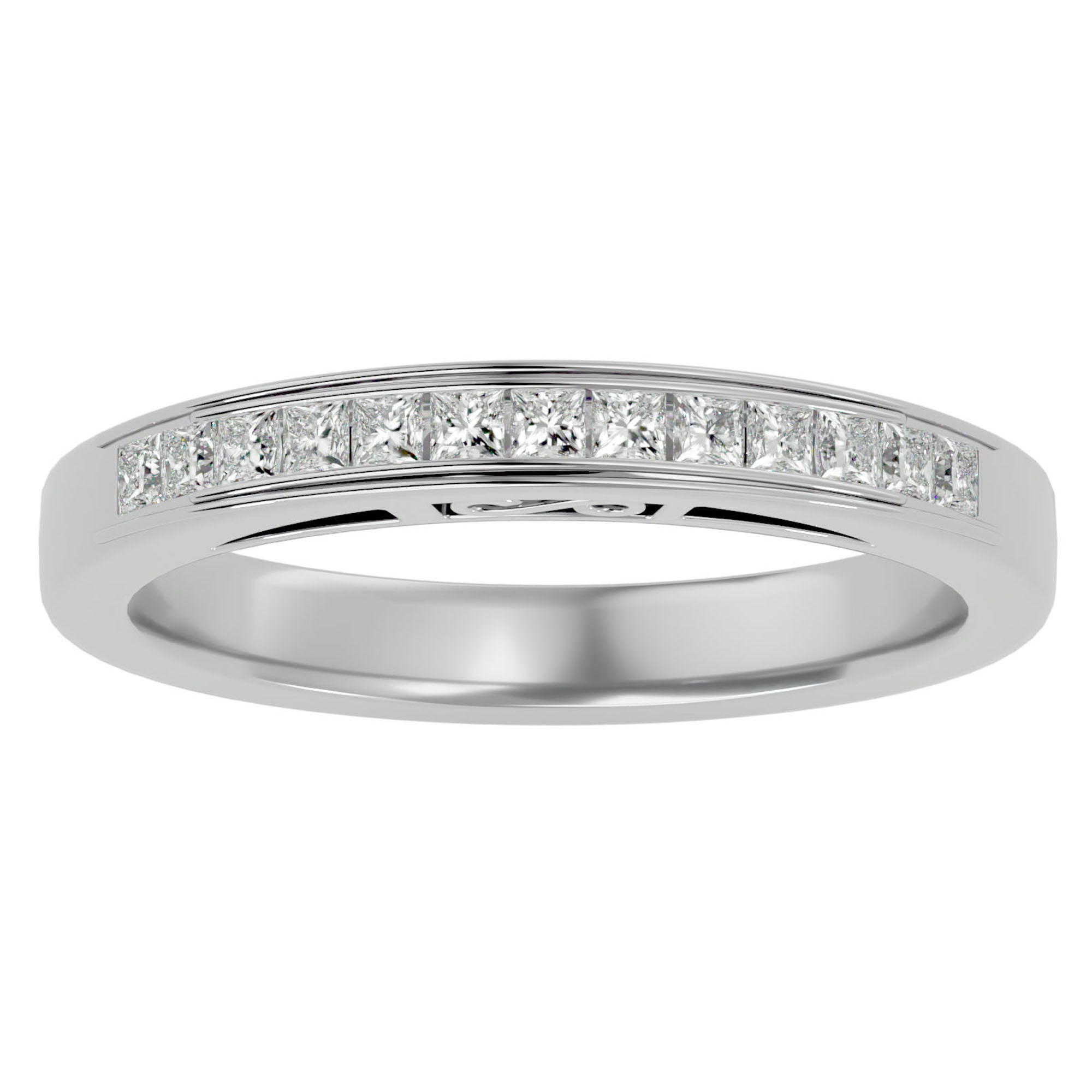 Verighetă cu Diamante Create în Laborator Eternity de 1.07 ct din Platina - Castelo.ro