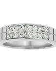 Inel Etern Dual cu Moissanite de 0.82 ct din Platina - Castelo.ro