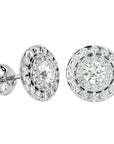 Cercei Halo Distins Cu Diamante Create în Laborator de 1.97 ct din - Castelo.ro
