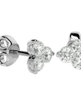 Cercei Stud Martini din Aur 14k Diamante Create în Laborator de 0.44 ct din 14k Aur Alb - Castelo.ro