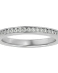 Inel Eternity Cu Moissanite de 0.19 ct din Platina - Castelo.ro