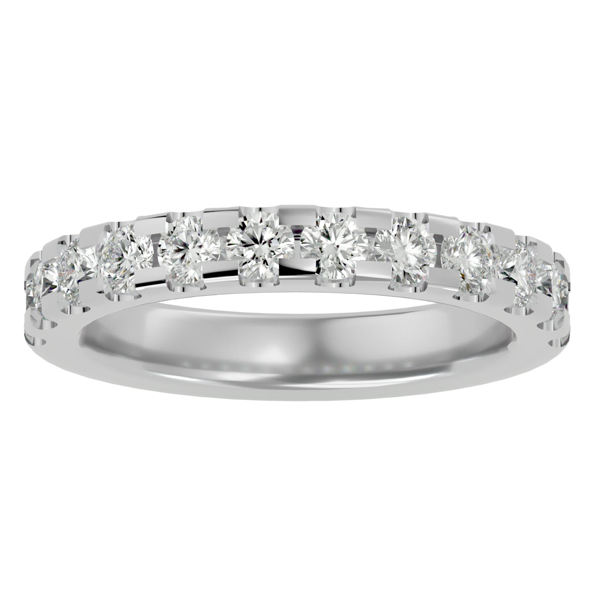 Inel Eternity din Aur 14k Cu Diamante Create în Laborator De 0.99 ct din 14k Aur Alb - Castelo.ro