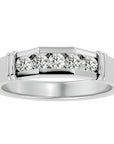 Inel Radiant din Aur 14k cu Diamante Naturale de 0.51 ct din 14k Aur Alb - Castelo.ro
