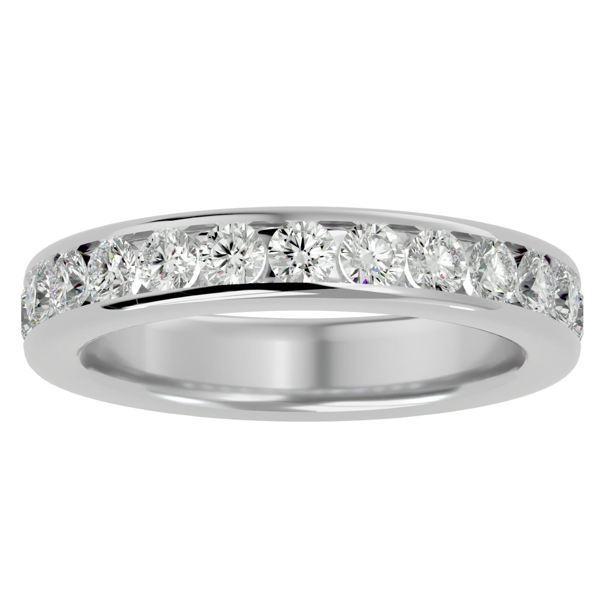 Inel Eternity Cu Diamante Naturale de 0.96 ct din Platina - Castelo.ro