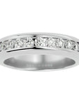 Verighetă Chloé cu Bandă De Diamante Create în Laborator de 0.74 CT din Platina - Castelo.ro