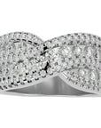 Inel Nobil cu Diadema de Diamante Naturale de 1.26 ct din Platina - Castelo.ro