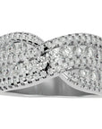 Inel Nobil cu Diadema de Diamante Create în Laborator de 1.26 ct din Platina - Castelo.ro