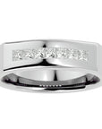 Verighetă Clasică din Aur 14k cu Diamante Naturale de 0.50 ct din 14k Aur Alb - Castelo.ro