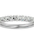 Inel din Aur 14k Cu 7 Diamante Naturale de 0.52 ct din 14k Aur Alb - Castelo.ro