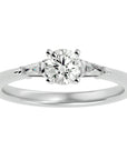 Inel de Logodnă Solitaire cu Moissanite de 0.69 ct din Platina - Castelo.ro