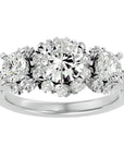 Inel de Logodnă Imperial din Aur 14k cu Diamante Create în Laborator de 2.04 ct din 14k Aur Alb - Castelo.ro