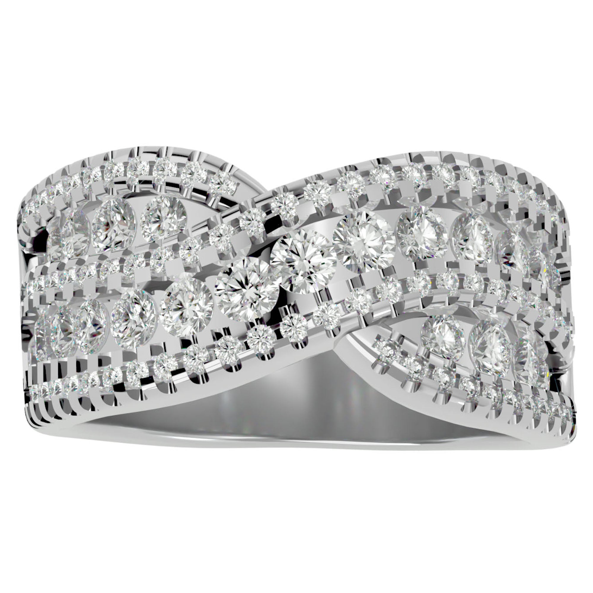 Inel Nobil cu Diadema de Moissanite de 1.26 ct din Platina - Castelo.ro