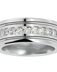 Verighetă Juliette din Aur 14k cu Bandă De Diamante Create în Laborator de 1.01 ct din 14k Aur Alb - Castelo.ro
