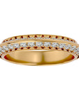 Inel Etern Dual cu Diamante Naturale de 1.02 ct din 18k Aur Galben - Castelo.ro