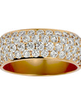 Inel Nupțial Pavé din Aur 14k cu Diamante Naturale de 1.87 ct din 14k Aur Galben - Castelo.ro