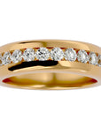 Verighetă Eternity cu Moissanite de 1.01 ct din 18k Aur Galben - Castelo.ro