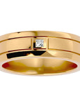 Verighetă Aurora din Aur 14k cu Diamant Natural de 0.06 ct din 14k Aur Galben - Castelo.ro