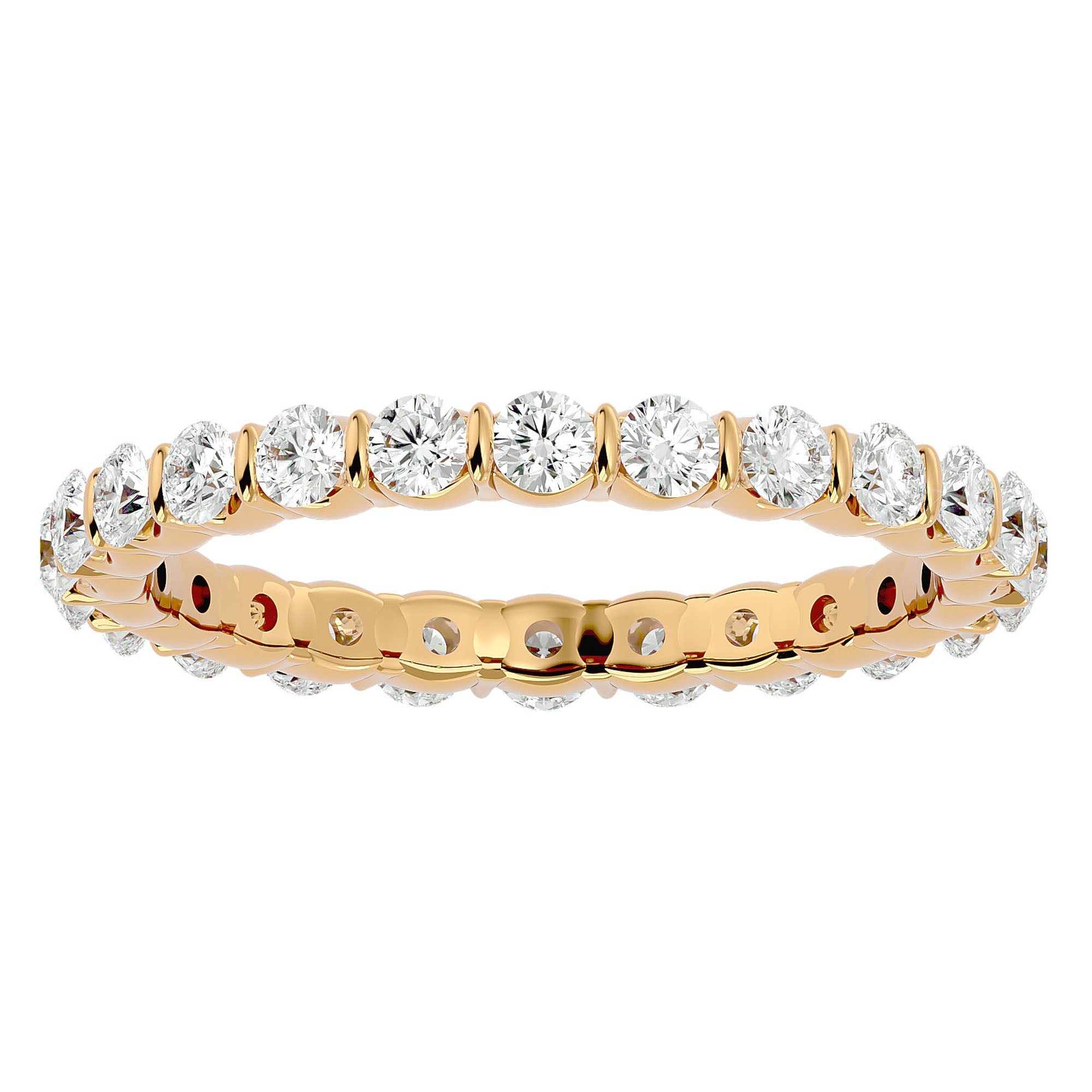 Inel Eternity din Aur 14k cu Diamante Create în Laborator de 1.09 ct din 14k Aur Galben - Castelo.ro