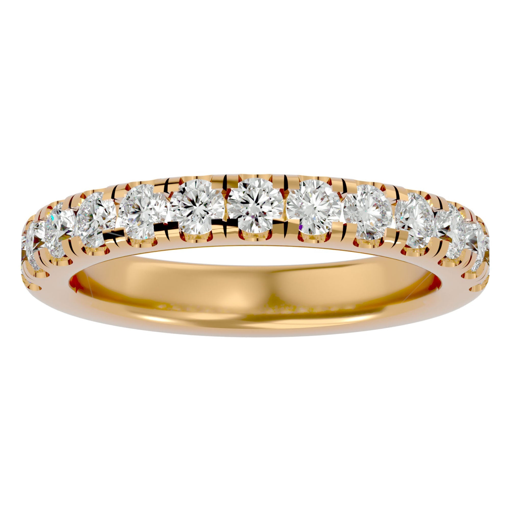 Verighetă cu Diamante Create în Laborator Eternity de 0.96 ct din 18k Aur Galben - Castelo.ro