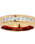 Verighetă cu Diamante Create în Laborator Eternity de 0.88 ct din 18k Aur Galben - Castelo.ro