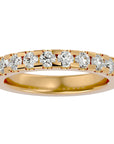 Inel Eternity Cu Moissanite De 0.99 ct din 18k Aur Galben - Castelo.ro