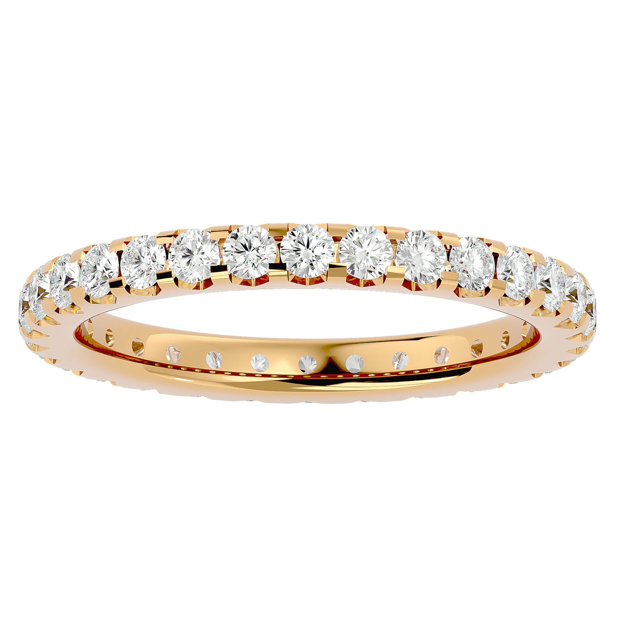 Inel Eternity cu Diamante Create în Laborator de 1.04 ct din 18k Aur Galben - Castelo.ro
