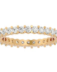 Inel Eternity cu Diamante Naturale de 1.20 ct din 18k Aur Galben - Castelo.ro
