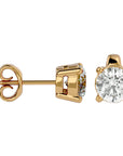 Cercei Stud Solitaire din Aur 14k cu Moissanite de 0.94 ct din 14k Aur Galben - Castelo.ro