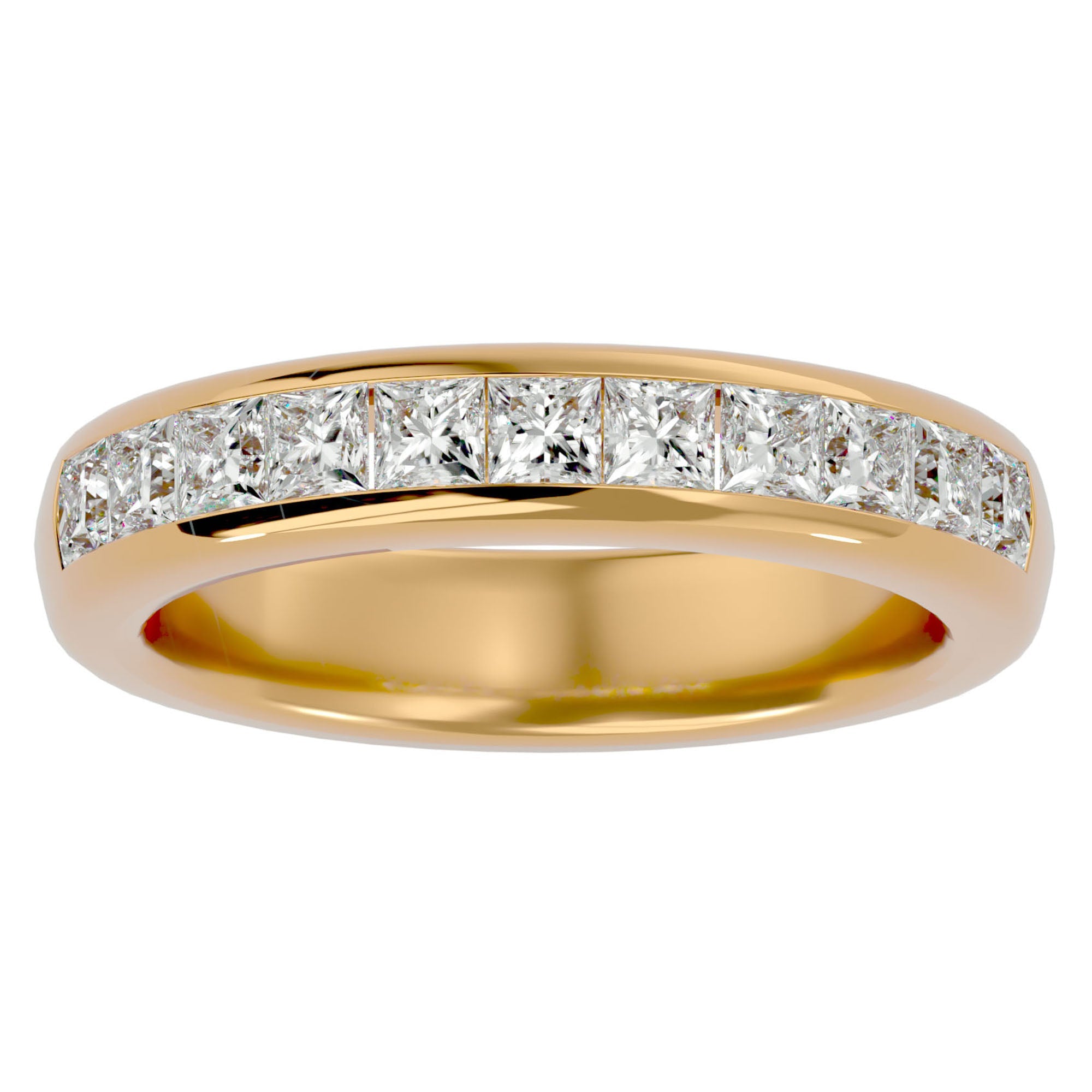 Verighetă cu Moissanite Eternity de 1.07 ct din Platina - Castelo.ro