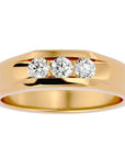 Inel Vintage cu Diamante Create în Laborator de 0.52 ct din 18k Aur Galben - Castelo.ro