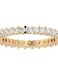 Inel Eternity cu Diamante Naturale de 1.12 ct din 18k Aur Galben - Castelo.ro