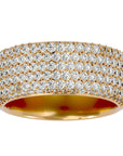 Inel Clasic Pavé din Aur 14k cu Moissanite de 1.93 ct din 14k Aur Galben - Castelo.ro