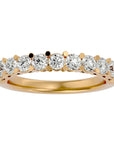 Inel din Aur 14k Cu 11 Diamante Create în Laborator Montate In Prong 1.11 ct din 14k Aur Galben - Castelo.ro