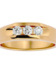 Inel Vintage din Aur 14k cu Diamante Naturale de 0.52 ct din 14k Aur Galben - Castelo.ro
