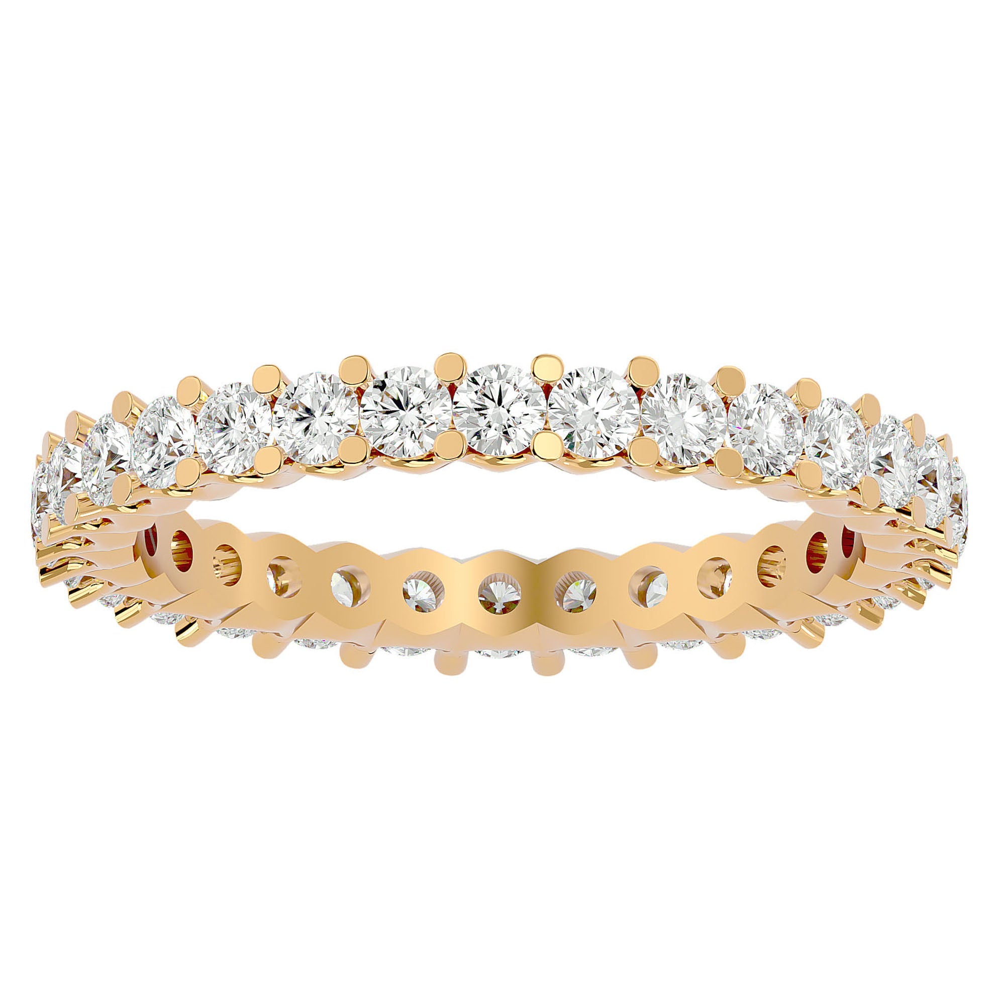 Inel Eternity din Aur 14k cu Diamante Naturale de 1.20 ct din 14k Aur Galben - Castelo.ro