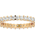 Inel Eternity din Aur 14k cu Diamante Create în Laborator de 1.12 ct din 14k Aur Galben - Castelo.ro