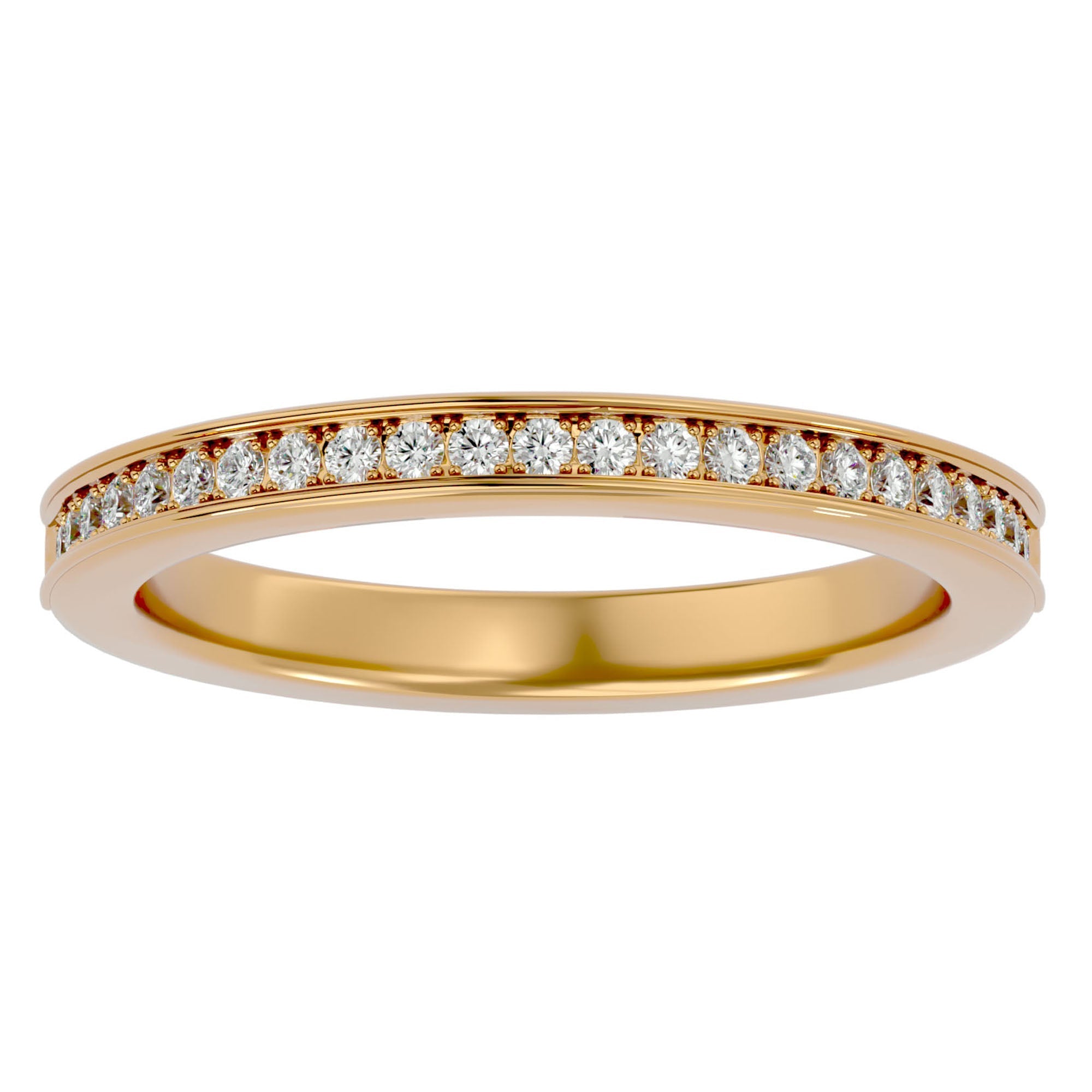Inel Eternity din Aur 14k Cu Diamante Create în Laborator de 0.19 ct din 14k Aur Galben - Castelo.ro