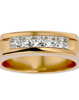 Verighetă Prestigiu din Aur 14k cu Moissanite de 1.24 ct din 14k Aur Galben - Castelo.ro