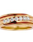 Verighetă Noblesse din Aur 14k cu Diamante Naturale de 0.52 ct din 14k Aur Galben - Castelo.ro