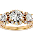 Inel de Logodnă Imperial cu Diamante Naturale de 2.04 ct din 18k Aur Galben - Castelo.ro